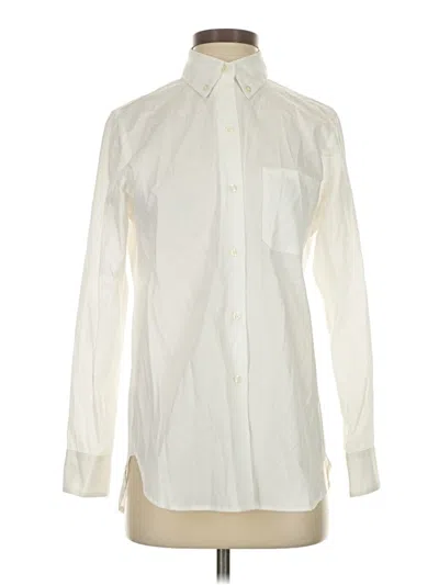 Pre-owned Assorted Brands Long Sleeve Button Down Shirt In White