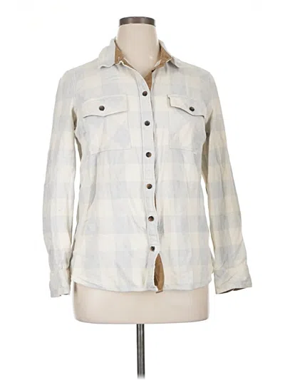 Pre-owned Assorted Brands Long Sleeve Button Down Shirt In White