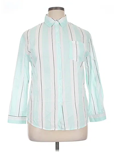 Pre-owned Assorted Brands Long Sleeve Button Down Shirt In White