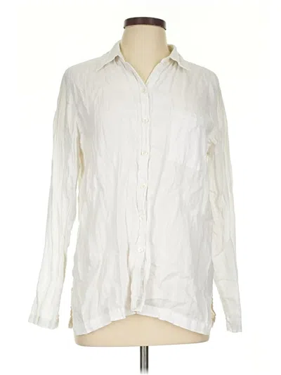 Pre-owned Assorted Brands Long Sleeve Button Down Shirt In White