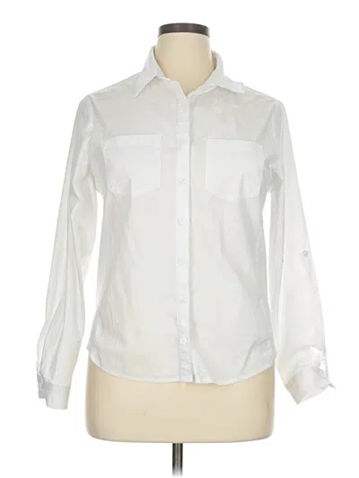 Pre-owned Assorted Brands Long Sleeve Button Down Shirt In White