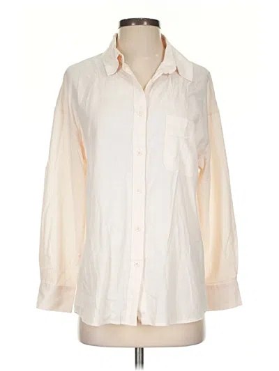 Pre-owned Assorted Brands Long Sleeve Button Down Shirt In White