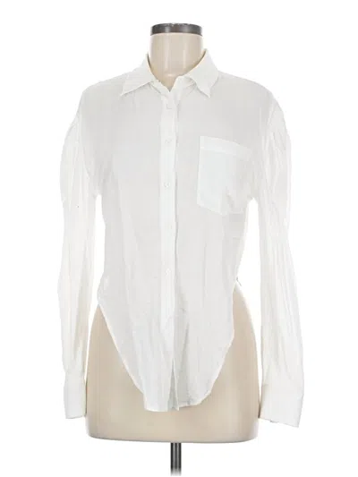 Pre-owned Assorted Brands Long Sleeve Button Down Shirt In White
