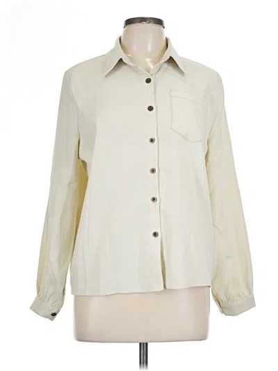 Pre-owned Assorted Brands Long Sleeve Button Down Shirt In White