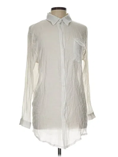 Pre-owned Assorted Brands Long Sleeve Button Down Shirt In White