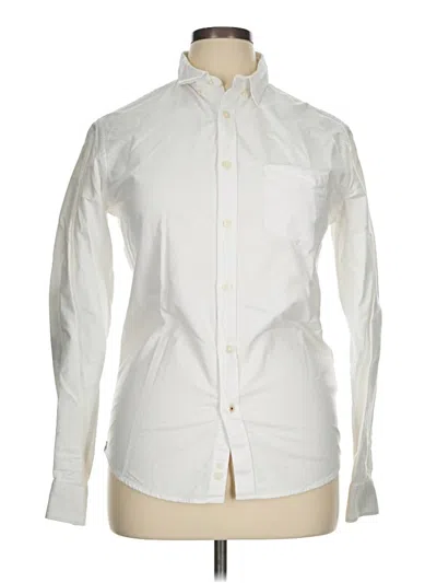 Pre-owned Assorted Brands Long Sleeve Button Down Shirt In White