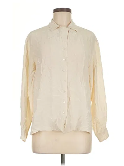 Pre-owned Assorted Brands Long Sleeve Button Down Shirt In White