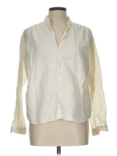 Pre-owned Assorted Brands Long Sleeve Button Down Shirt In White