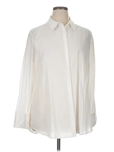 Pre-owned Assorted Brands Long Sleeve Button Down Shirt In White