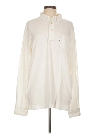 Pre-owned Assorted Brands Long Sleeve Button Down Shirt In White