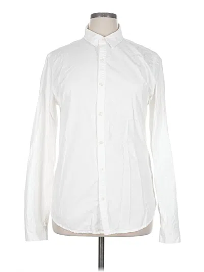 Pre-owned Assorted Brands Long Sleeve Button Down Shirt In White
