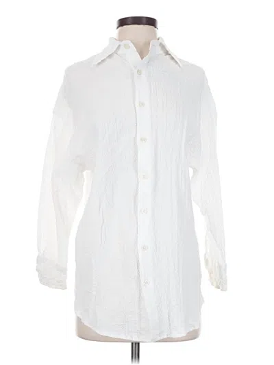 Pre-owned Assorted Brands Long Sleeve Button Down Shirt In White