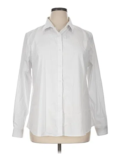 Pre-owned Assorted Brands Long Sleeve Button Down Shirt In White