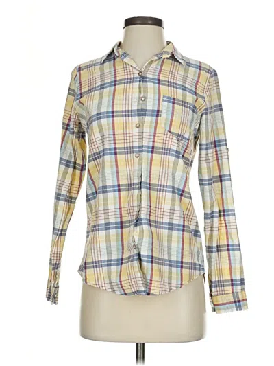 Pre-owned Assorted Brands Long Sleeve Button Down Shirt In Yellow