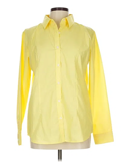 Pre-owned Assorted Brands Long Sleeve Button Down Shirt In Yellow