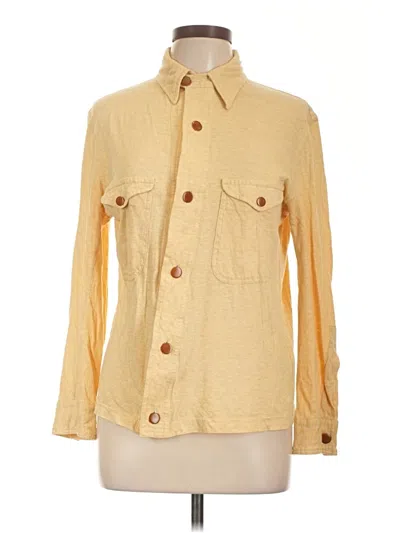 Pre-owned Assorted Brands Long Sleeve Button Down Shirt In Yellow