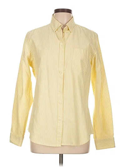 Pre-owned Assorted Brands Long Sleeve Button Down Shirt In Yellow