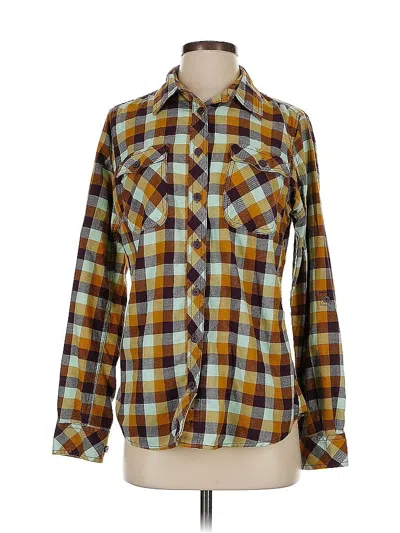 Pre-owned Assorted Brands Long Sleeve Button Down Shirt In Yellow