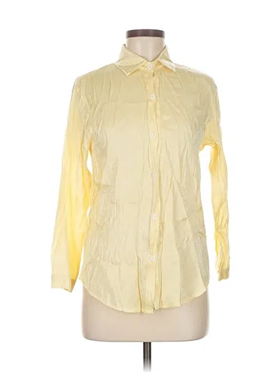 Pre-owned Assorted Brands Long Sleeve Button Down Shirt In Yellow