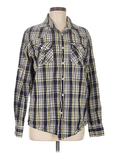 Pre-owned Assorted Brands Long Sleeve Button Down Shirt In Yellow