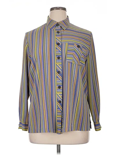 Pre-owned Assorted Brands Long Sleeve Button Down Shirt In Yellow