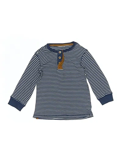 Pre-owned Assorted Brands Babies' Long Sleeve Henley In Blue
