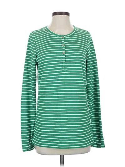 Assorted Brands Long Sleeve Henley Shirt In Green