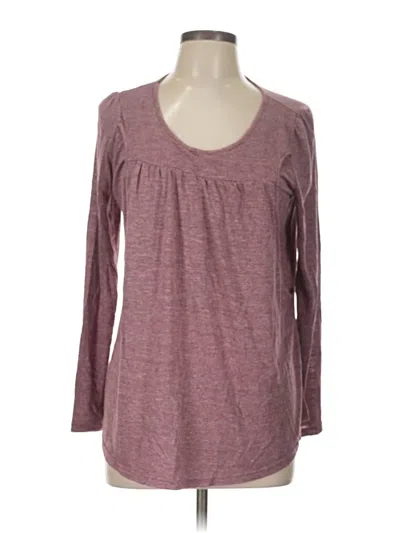 Pre-owned Assorted Brands Long Sleeve Henley Shirt In Red