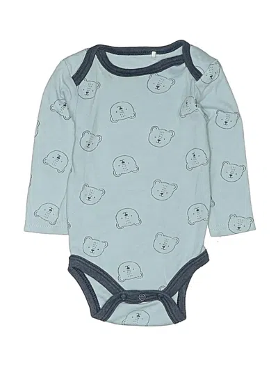 Pre-owned Assorted Brands Babies' Long Sleeve Onesie In Blue