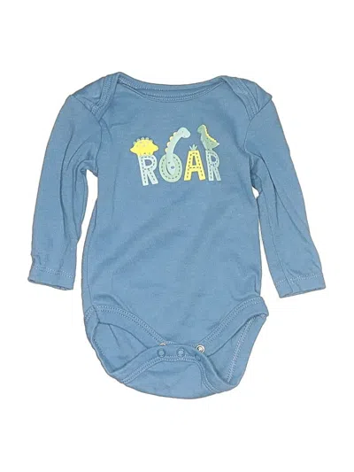 Pre-owned Assorted Brands Babies' Long Sleeve Onesie In Blue