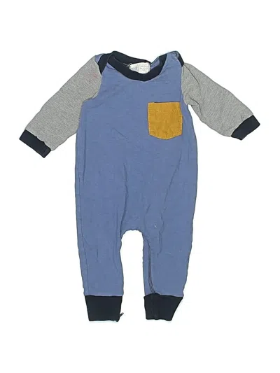 Pre-owned Assorted Brands Babies' Long Sleeve Onesie In Blue