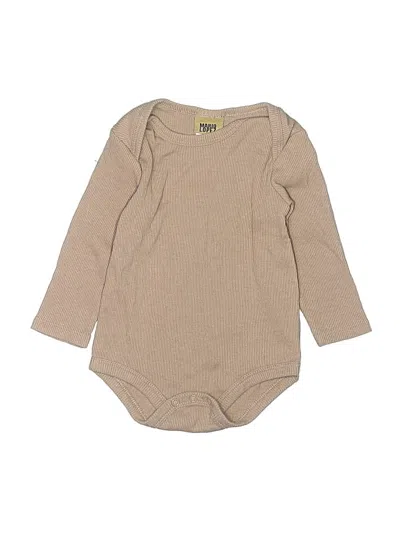 Pre-owned Assorted Brands Babies' Long Sleeve Onesie In Brown