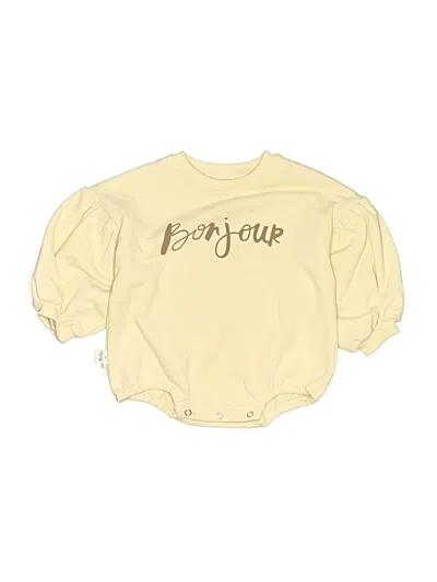 Assorted Brands Babies' Long Sleeve Onesie In Brown