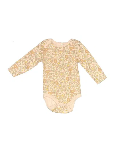 Pre-owned Assorted Brands Babies' Long Sleeve Onesie In Gold