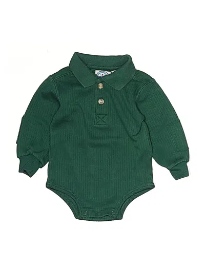 Pre-owned Assorted Brands Babies' Long Sleeve Onesie In Green