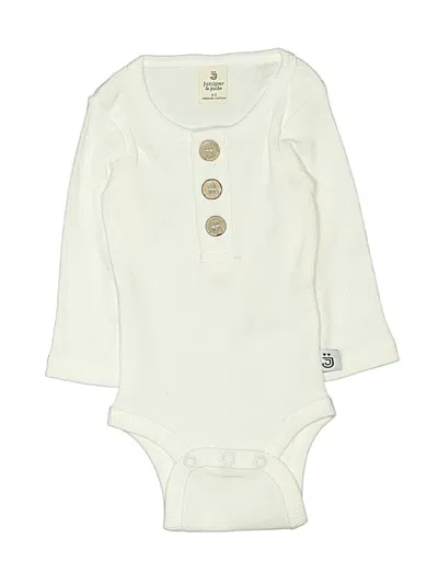 Pre-owned Assorted Brands Babies' Long Sleeve Onesie In Ivory