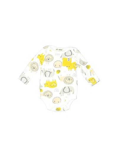 Pre-owned Assorted Brands Babies' Long Sleeve Onesie In Ivory