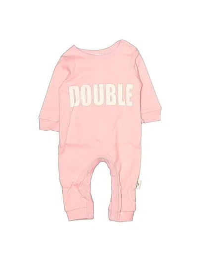 Pre-owned Assorted Brands Babies' Long Sleeve Onesie In Pink