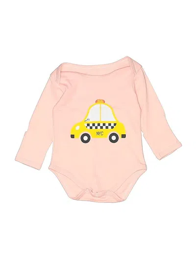Pre-owned Assorted Brands Babies' Long Sleeve Onesie In Pink