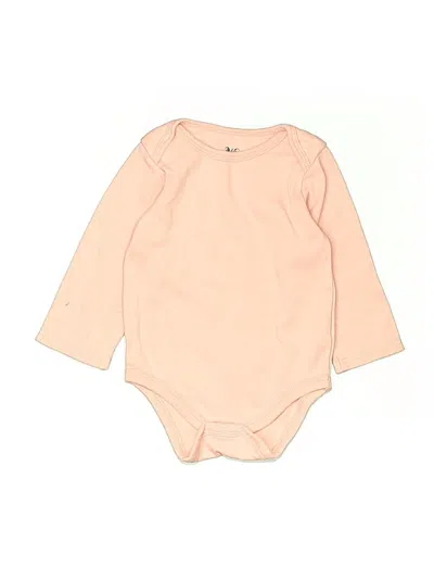 Pre-owned Assorted Brands Kids' Long Sleeve Onesie In Pink