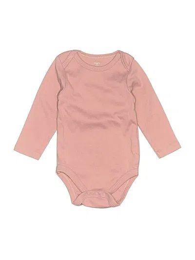 Pre-owned Assorted Brands Babies' Long Sleeve Onesie In Pink