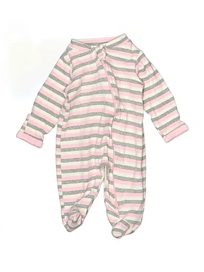 Pre-owned Assorted Brands Babies' Long Sleeve Onesie In Pink