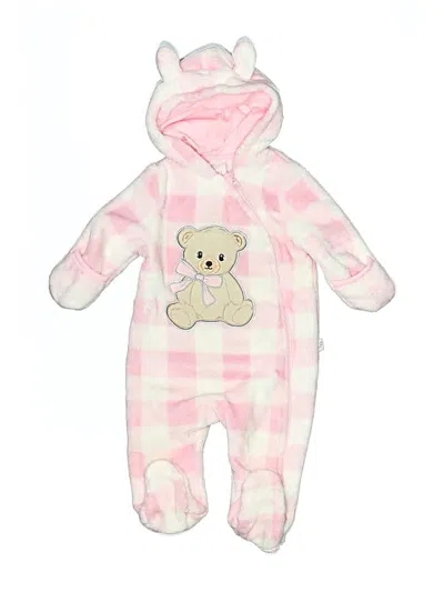 Pre-owned Assorted Brands Babies' Long Sleeve Onesie In Pink