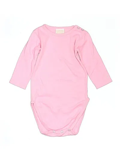 Pre-owned Assorted Brands Babies' Long Sleeve Onesie In Pink