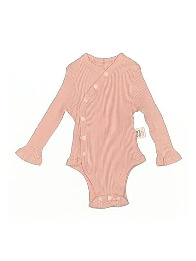 Pre-owned Assorted Brands Babies' Long Sleeve Onesie In Pink