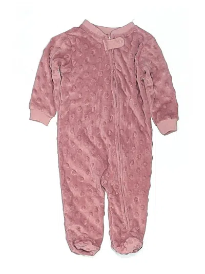 Pre-owned Assorted Brands Babies' Long Sleeve Onesie In Pink