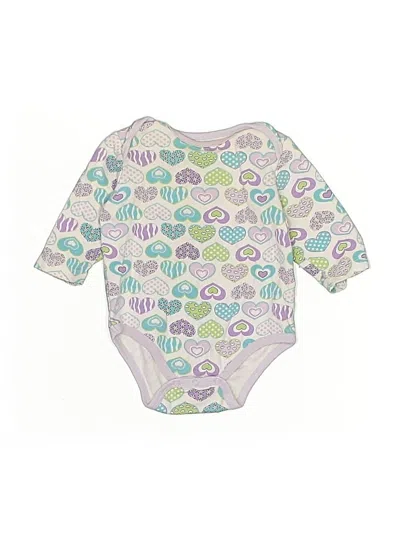 Pre-owned Assorted Brands Babies' Long Sleeve Onesie In Purple