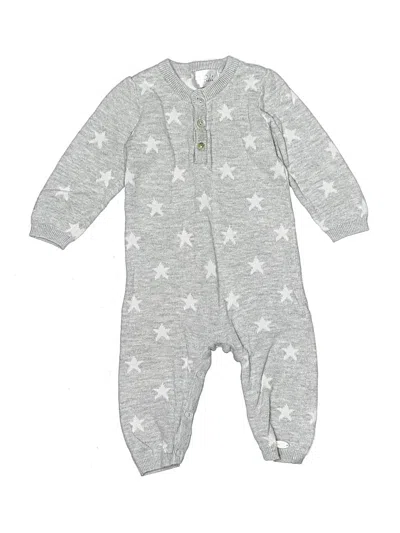 Pre-owned Assorted Brands Babies' Long Sleeve Onesie In Silver