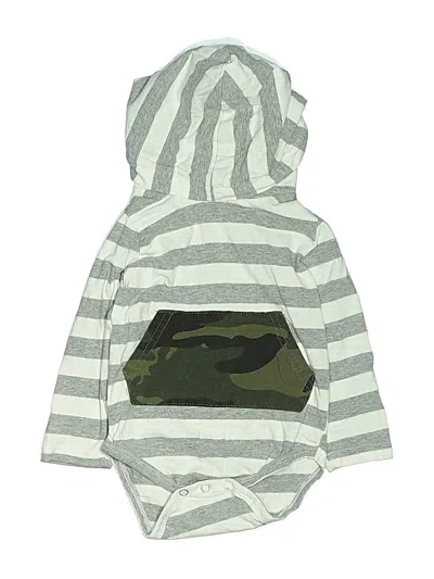 Pre-owned Assorted Brands Babies' Long Sleeve Onesie In Silver