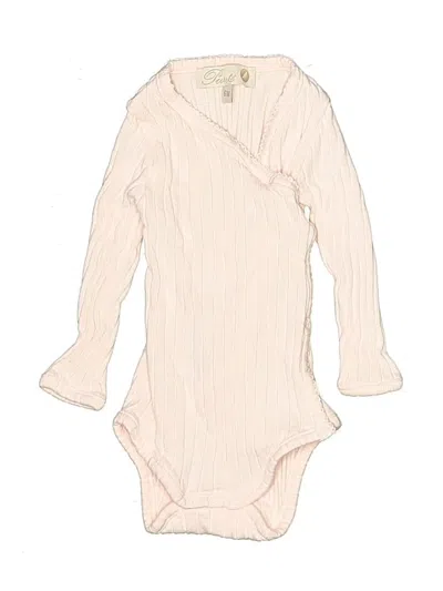 Pre-owned Assorted Brands Babies' Long Sleeve Onesie In White